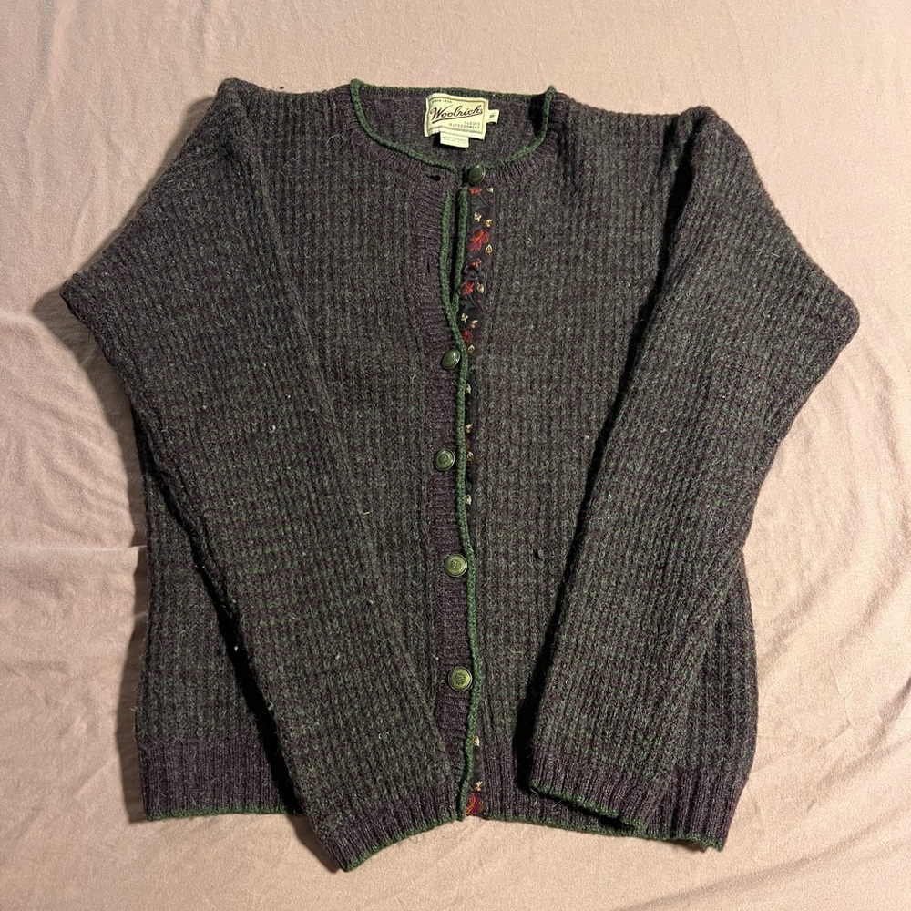Woolrich Women's Dark Purple Cardigan
